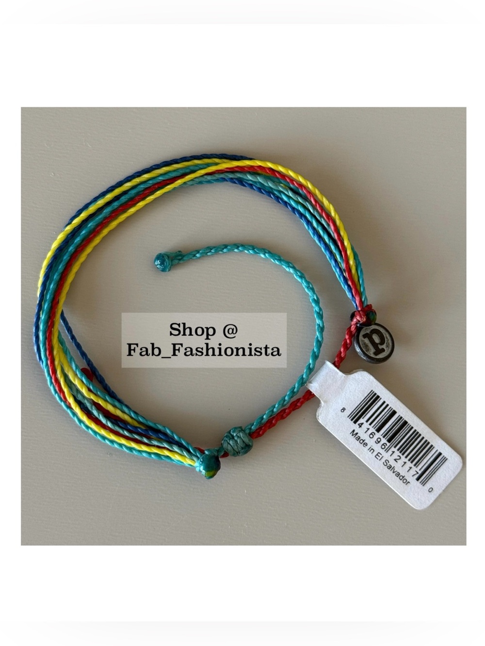 Pura Vida Multicolor Twisted Cord Adjustable Bracelet